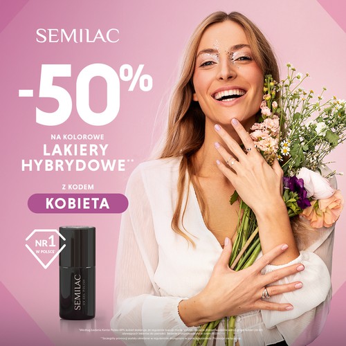 Galeria Sfera - Promocje - -50% NA KOLOROWE LAKIERY HYBRYDOWE